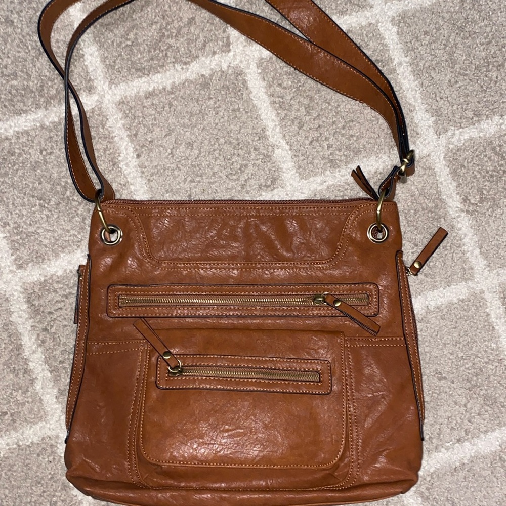 brown handbag